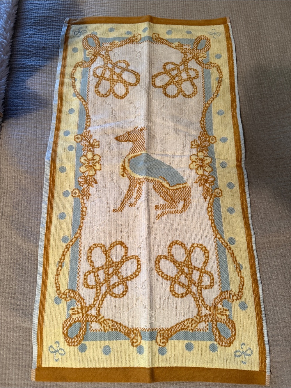 Maeve by Anthropologie yellow dog hand Cotton Towel Collection